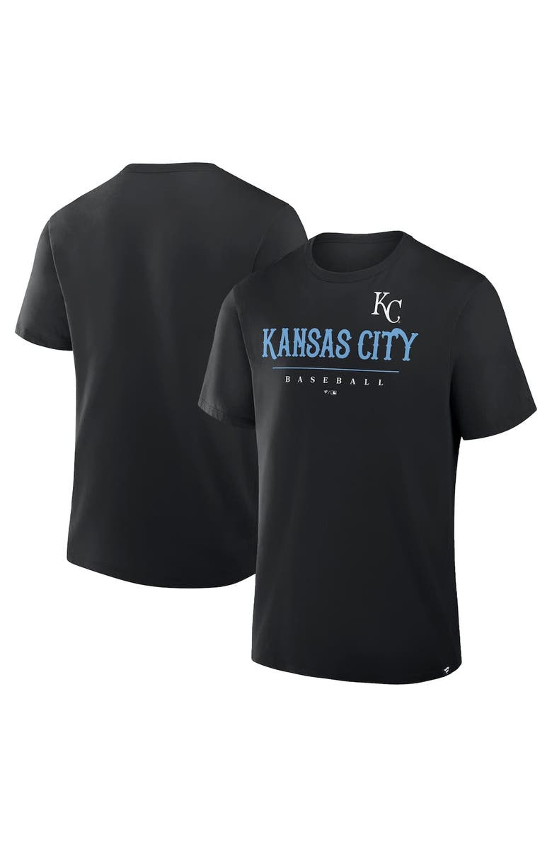 FANATICS Men's Fanatics Black Kansas City Royals Color Pop Legacy Clubhouse T-Shirt, Alternate, color, Black