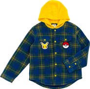 POKEMON Pikachu Hooded Fleece Shacket