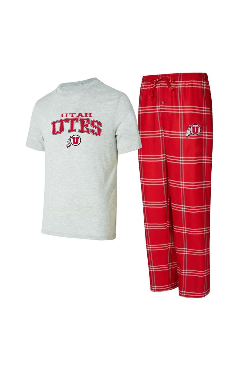 CONCEPTS SPORT Men's Concepts Sport Utah Utes T-Shirt & Pants Sleep Set, Main, color, Red