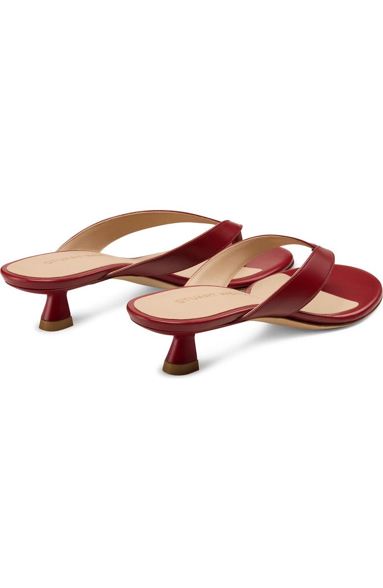 Stuart Weitzman Rio Kitten Heel Sandal, Alternate, color, Chili