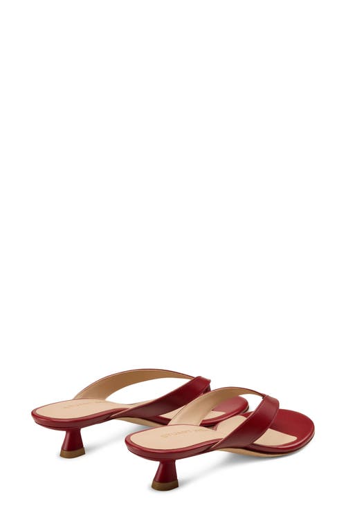 Stuart Weitzman Rio Kitten Heel Sandal In Red