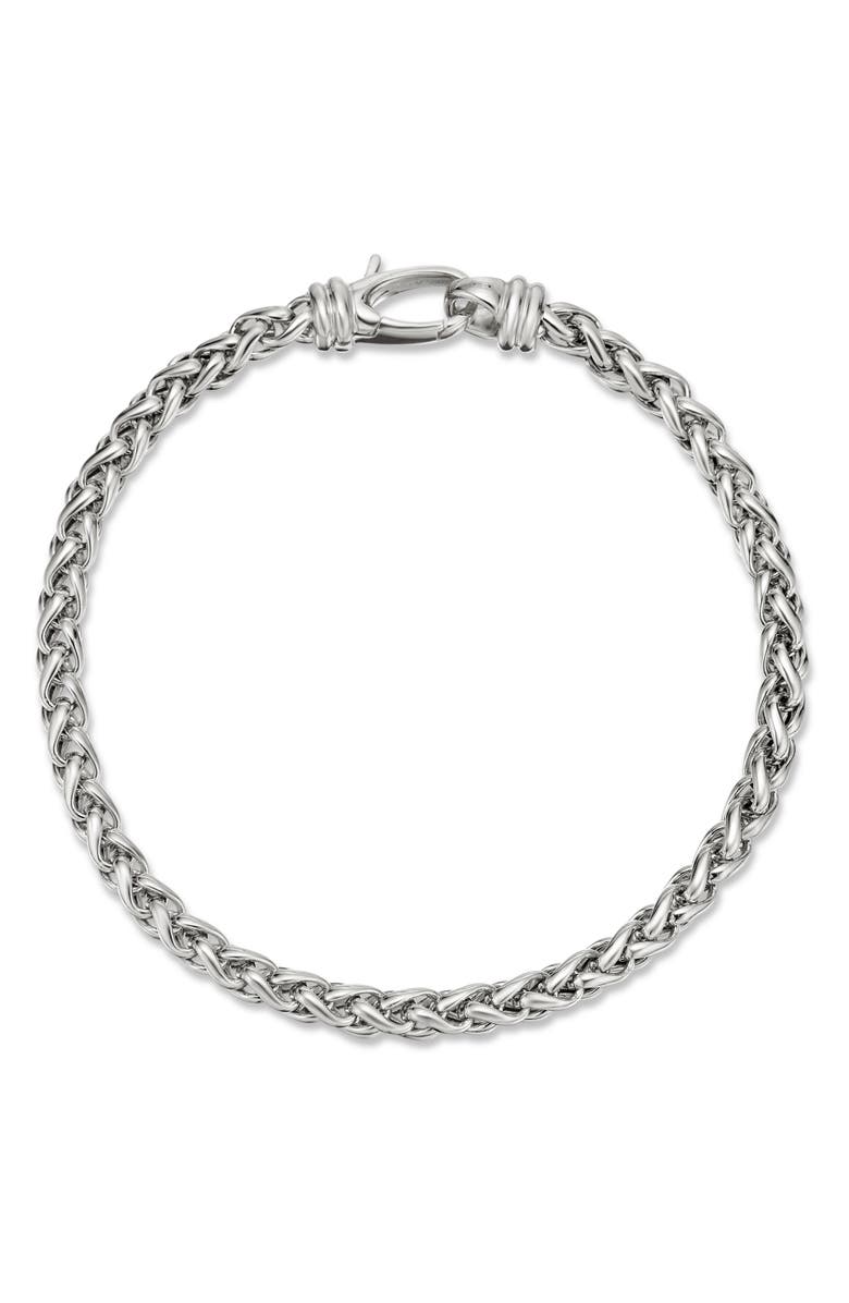 David Yurman Wheat Chain Bracelet in Sterling Silver, 4mm, Alternate, color, Silver