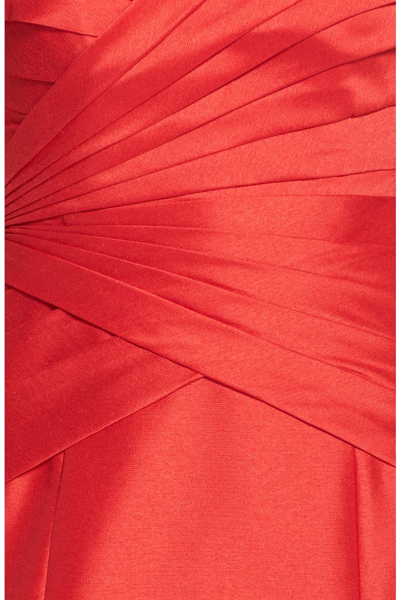 Faille Mermaid Gown, Alternate, color, POPPY