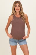 PinkBlush Raw Cuffed Hem Maternity Denim Shorts