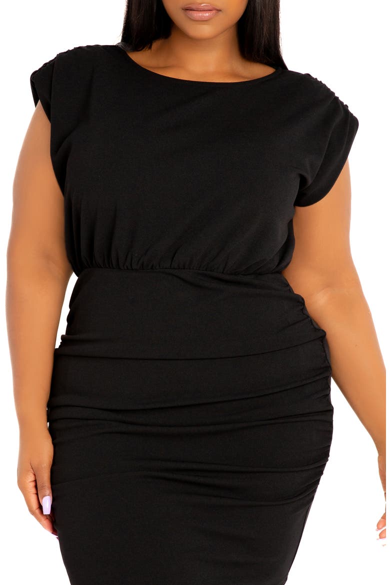 Sleeveless Asymmetric Hem Dress, Alternate, color, BLACK