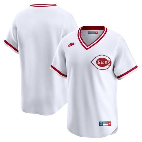 Men's Nike White Cincinnati Reds Throwback Cooperstown Collection Limited Jersey