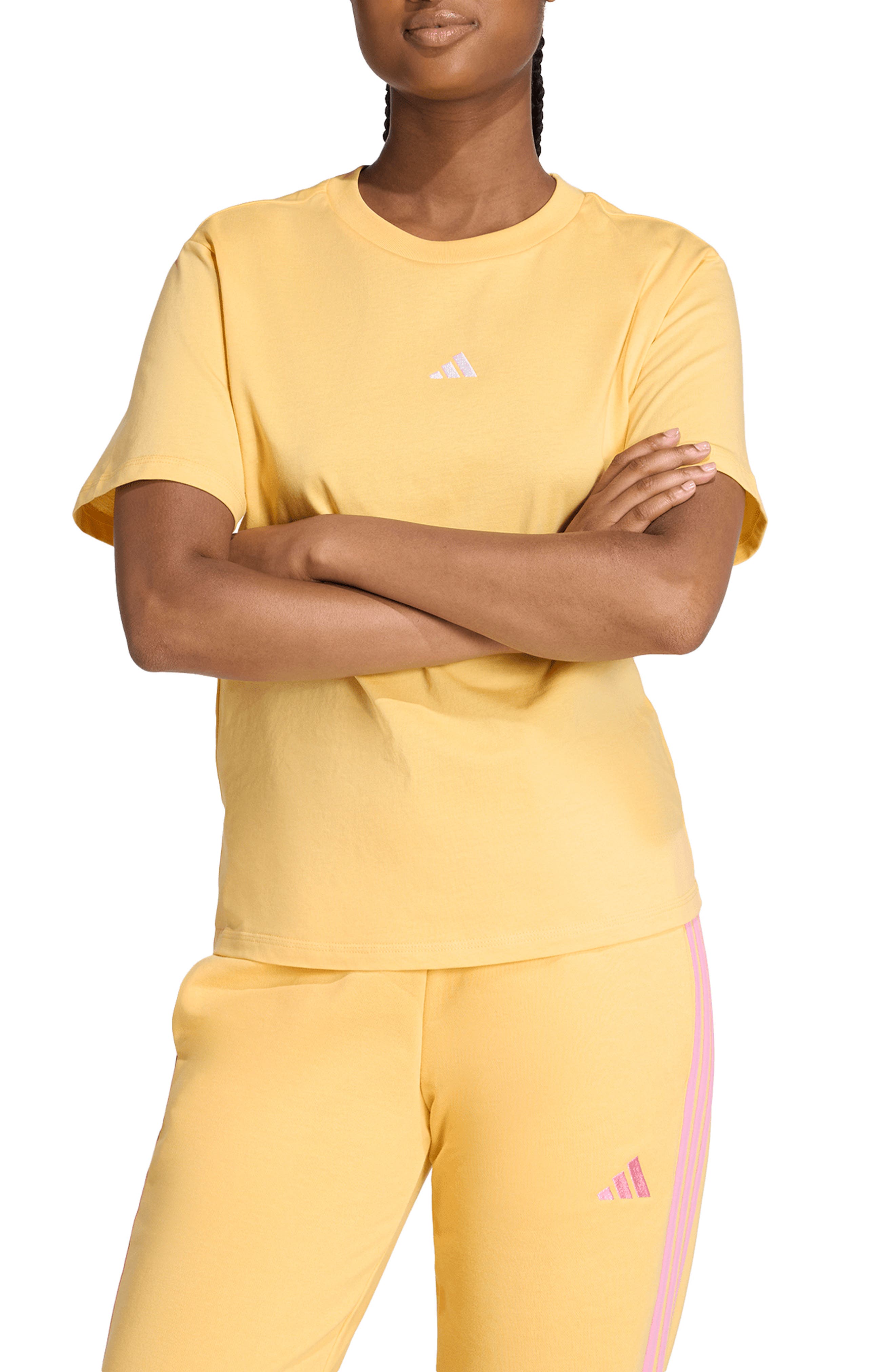 adidas 3-Bar Cotton T-Shirt