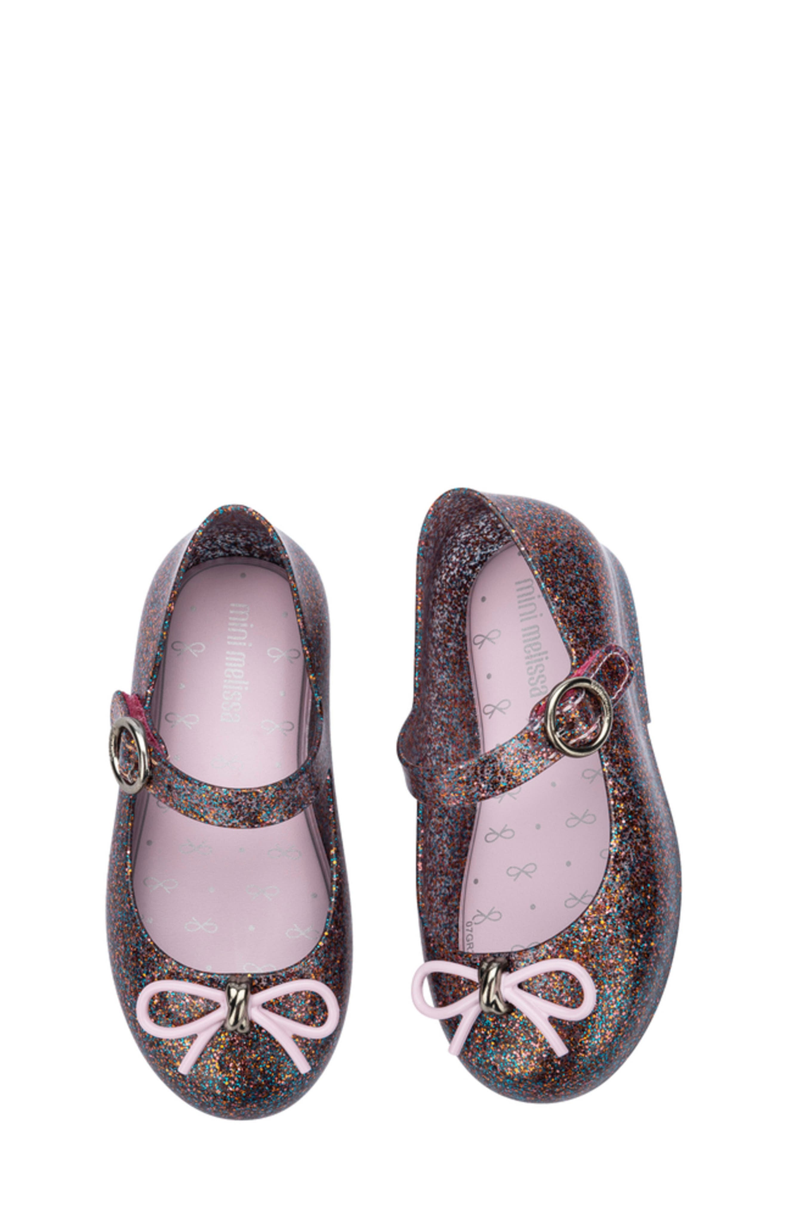 Sweet Mary Jane Flat, Alternate, color, GLITTER PINK