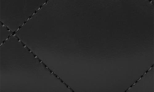 Tory Burch Small Kira Diamond Quilted Leather Zip Wallet In Black