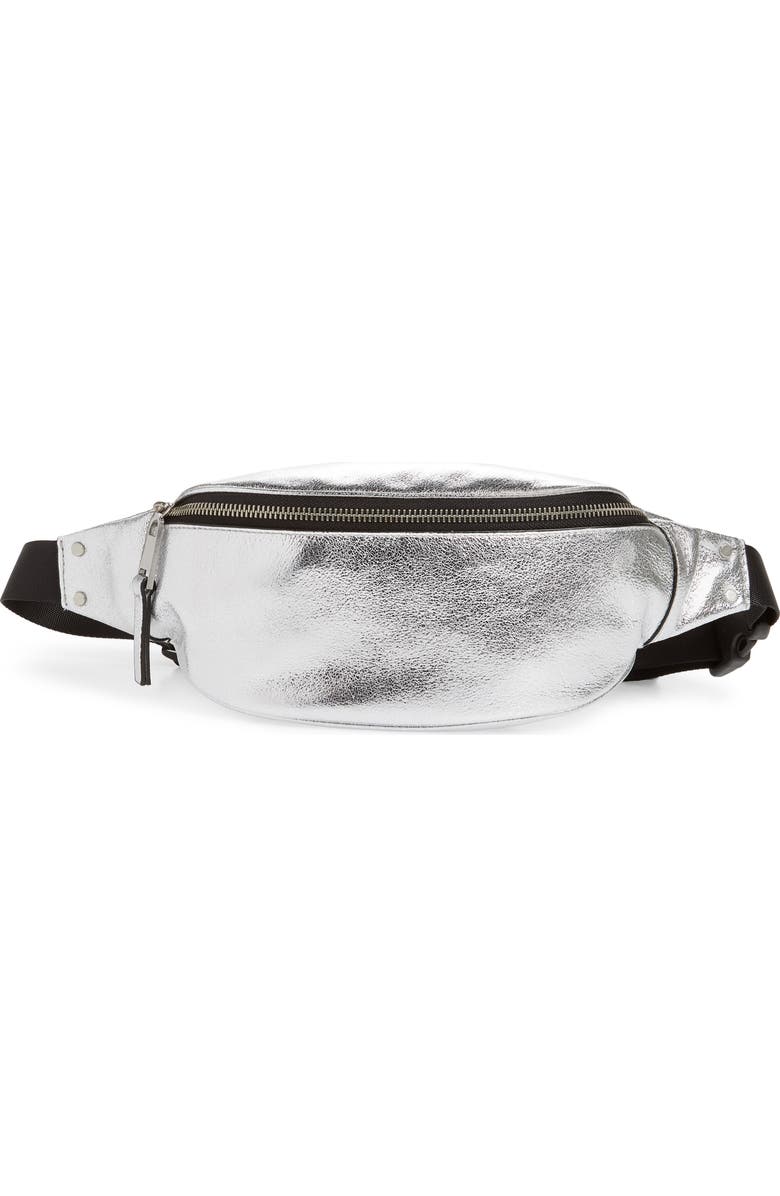 Treasure & Bond Mason Metallic Leather Belt Bag, Main, color,
