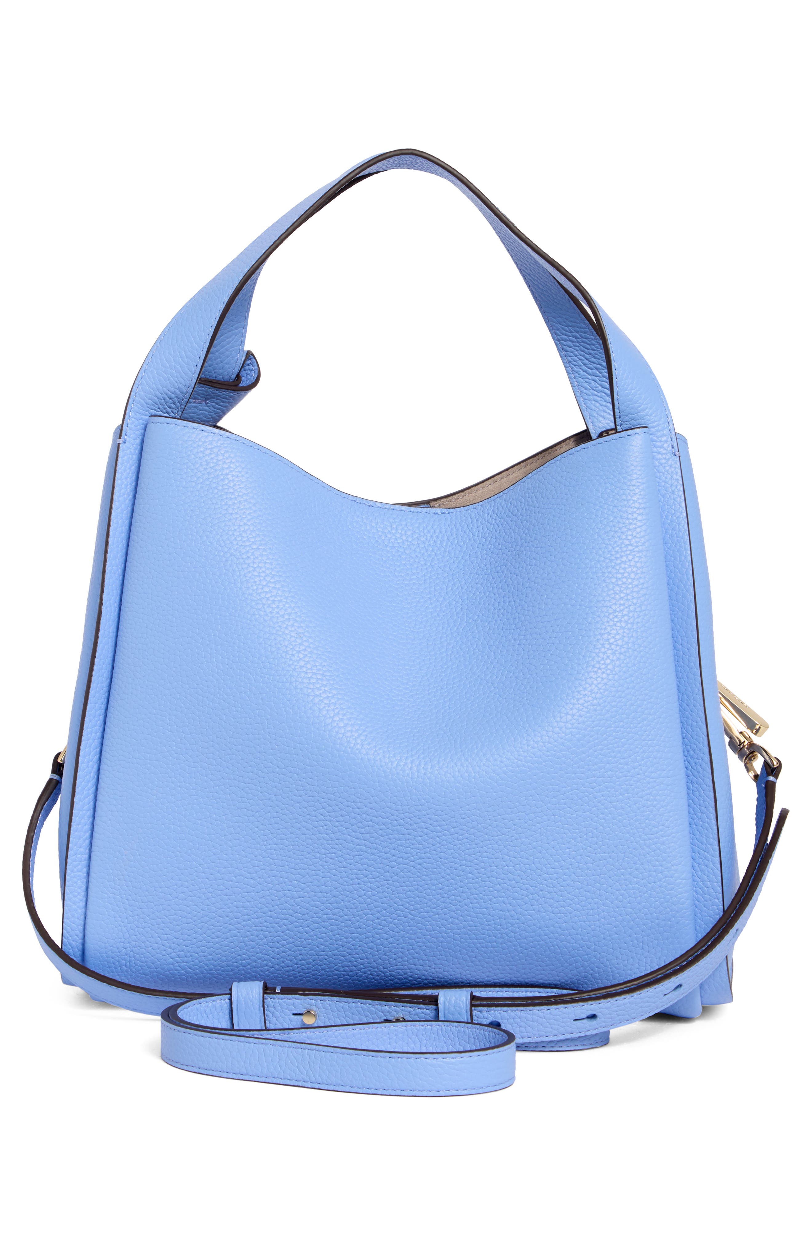 knott medium leather tote, Alternate, color, GENIE BLUE