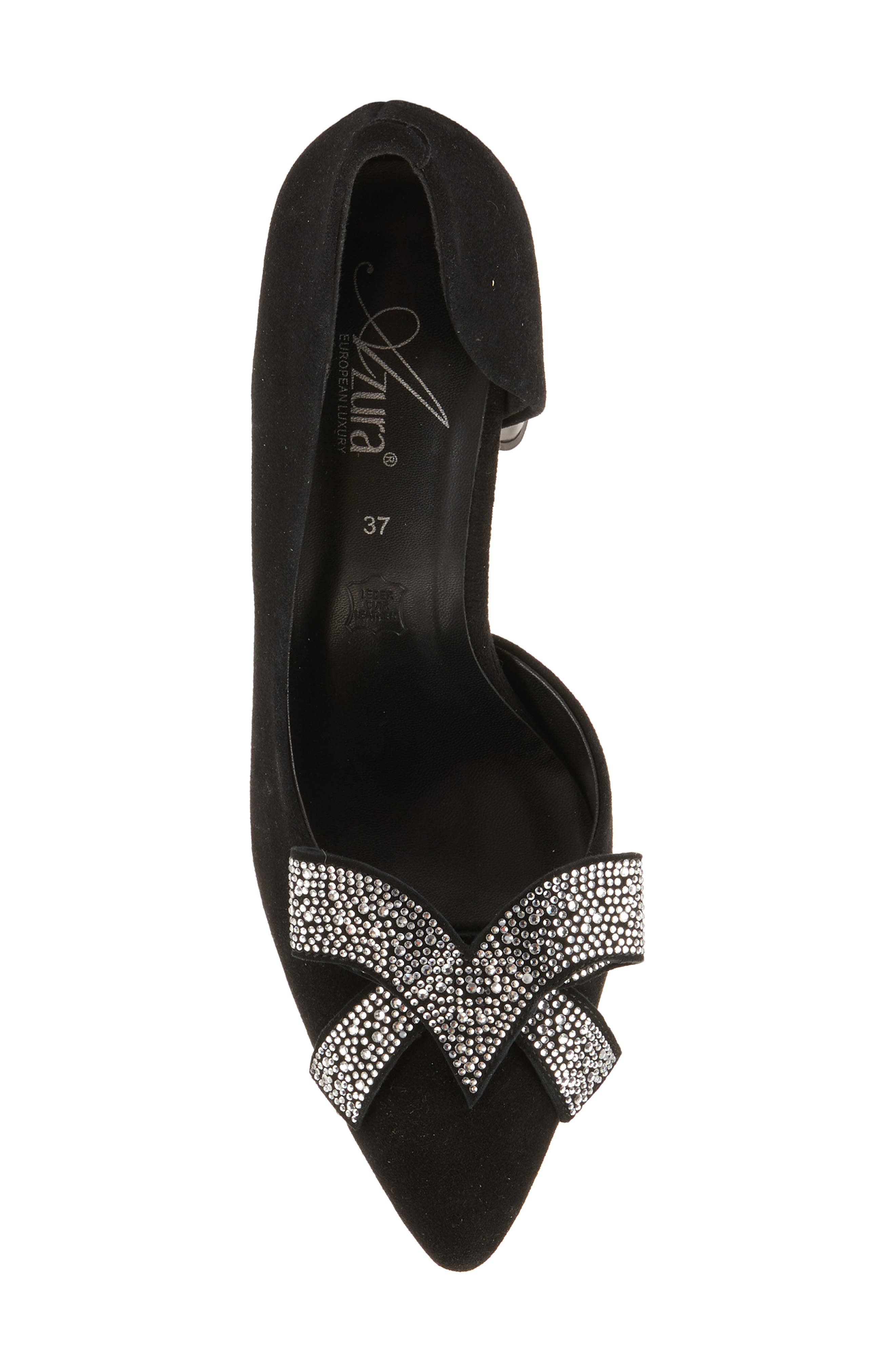 AZURA BY SPRING STEP Keala Half d
Orsay Pointed Toe Pump, Alternate, color, Black Suede