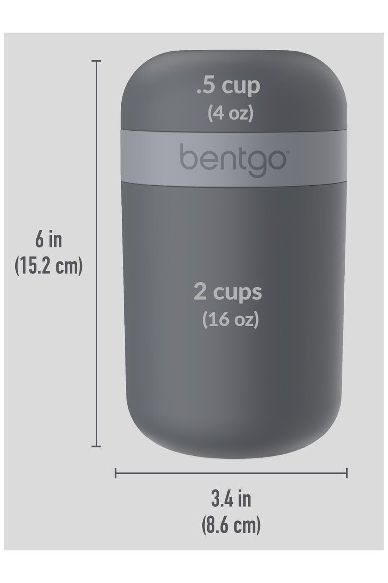 Bento Snack Cup, Alternate, color, DARK GRAY