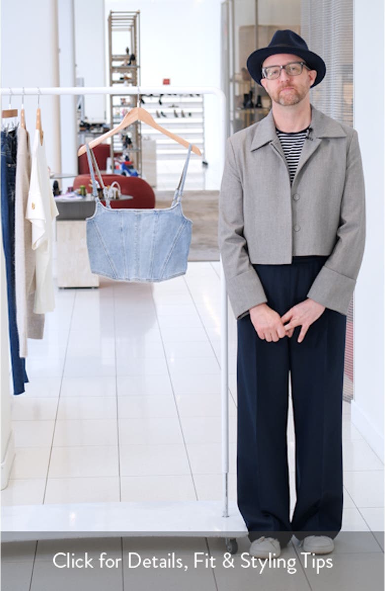 Tennessee Denim Corset Top, sales video thumbnail