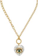 Kurt Geiger London Evil Eye Heart Pendant Necklace