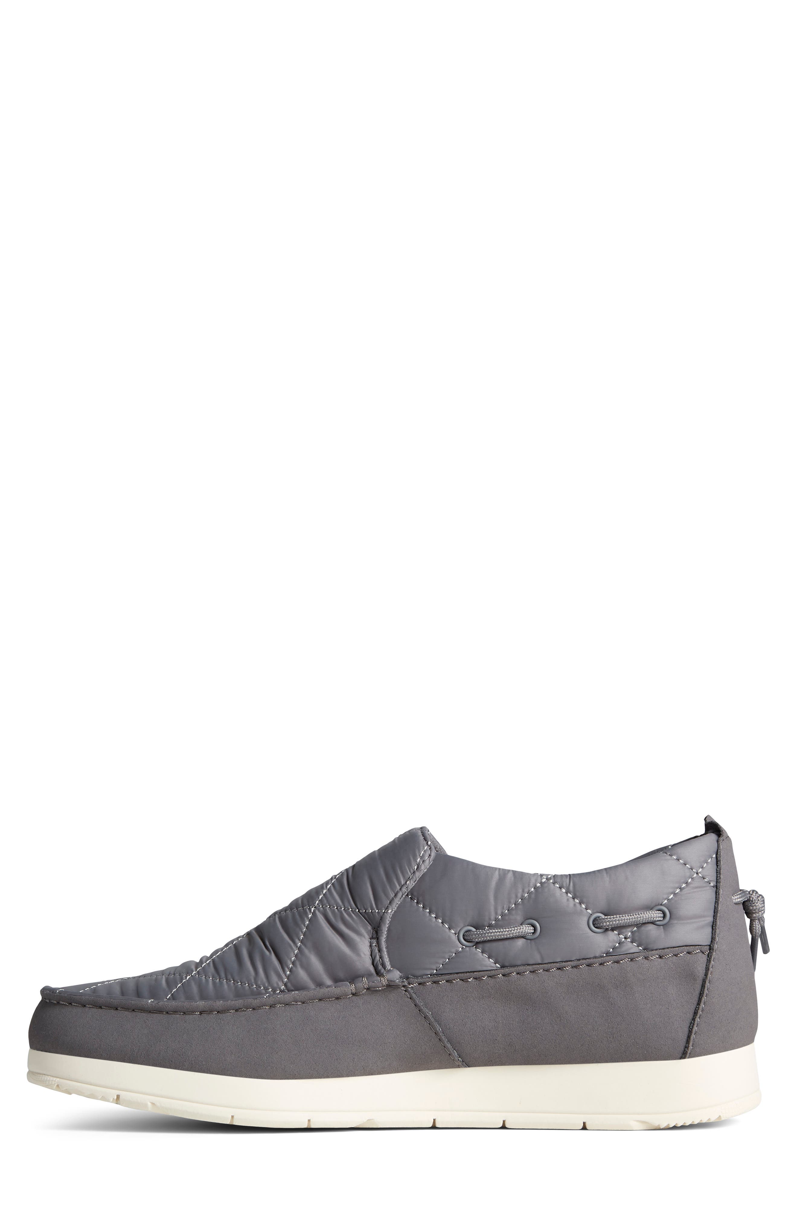 Moc-Sider Slip-On Sneaker, Alternate, color, GREY