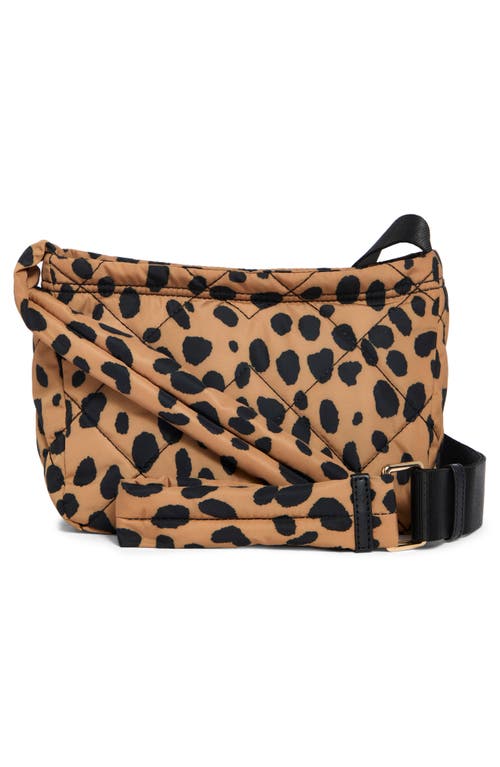 Marc Jacobs Cheetah Print Quilted Nylon Crossbody Bag