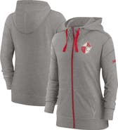 Nike Women's Nike Heather Charcoal San Francisco 49ers Gym Vintage Full-Zip Hoodie