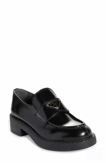 Prada penny loafers womens online