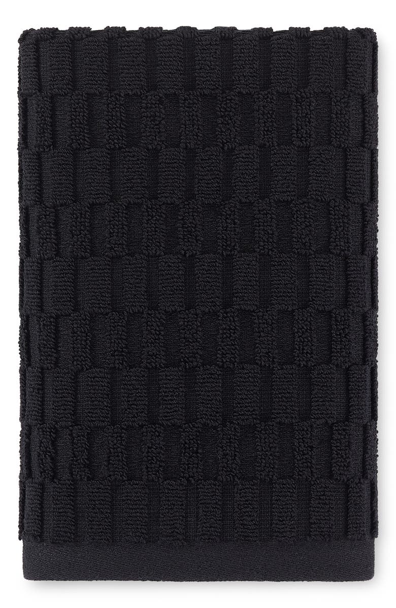 DKNY Metro Tile 4-Piece Bath & Hand Towel Set, Alternate, color, Black