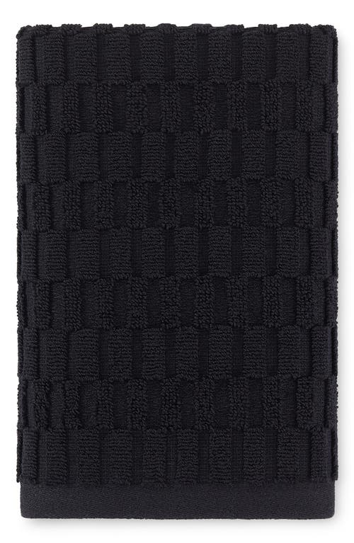 Dkny Metro Tile 4-piece Bath & Hand Towel Set In Black