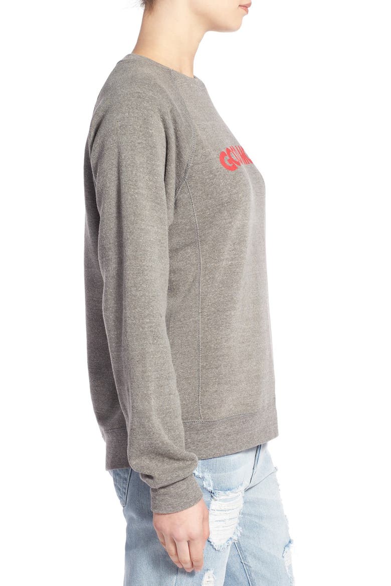 'Good Mood' Graphic Sweatshirt, Alternate, color, HEATHER GREY