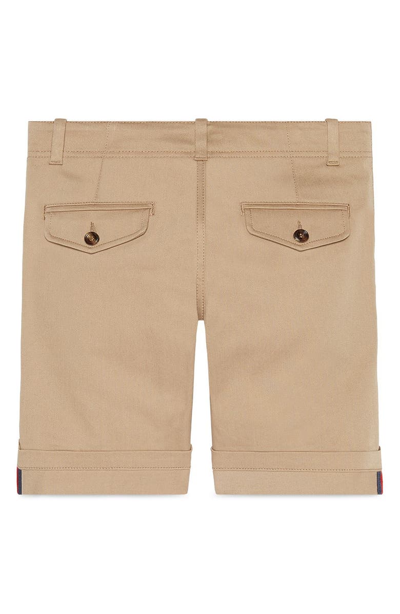 Gucci Stretch Cotton Shorts, Alternate, color, 
