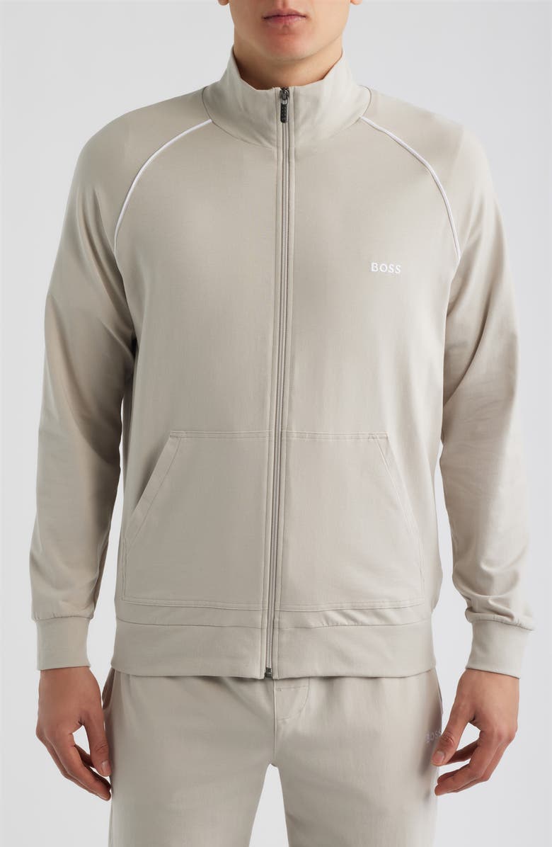 BOSS Mix Match Zip Jacket, Alternate, color, Open Grey