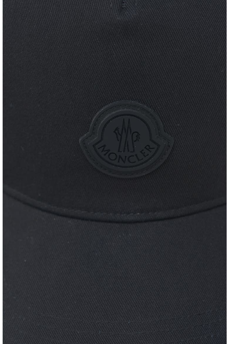 Logo Cotton Twill Baseball Cap, Alternate, color, BLACK