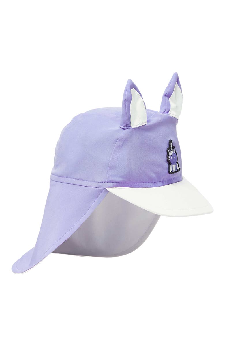 Roarsome Sparkle Sun Cap, Main, color, Light Purple