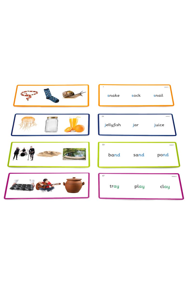 Phonemic Awareness Flashcards, Alternate, color, Multicolored