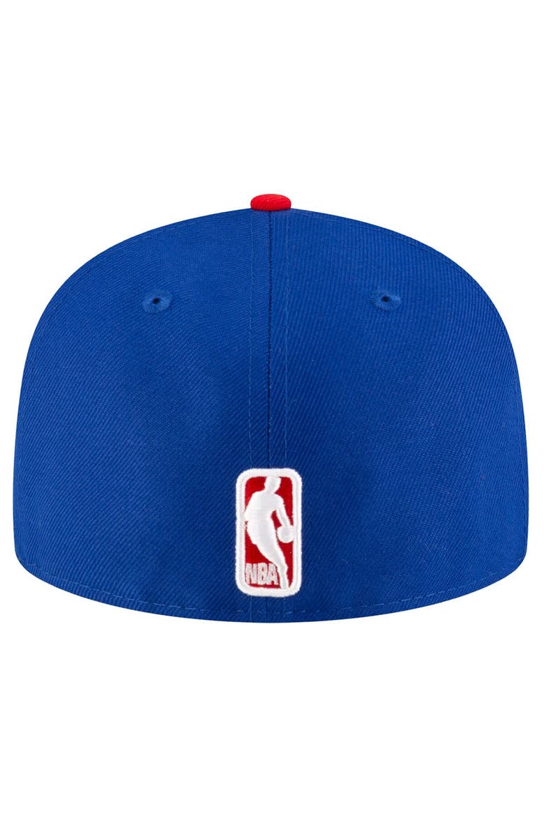 New Era Men's New Era Blue Detroit Pistons Two-Tone 59FIFTY Fitted Hat, Alternate, color, Blue