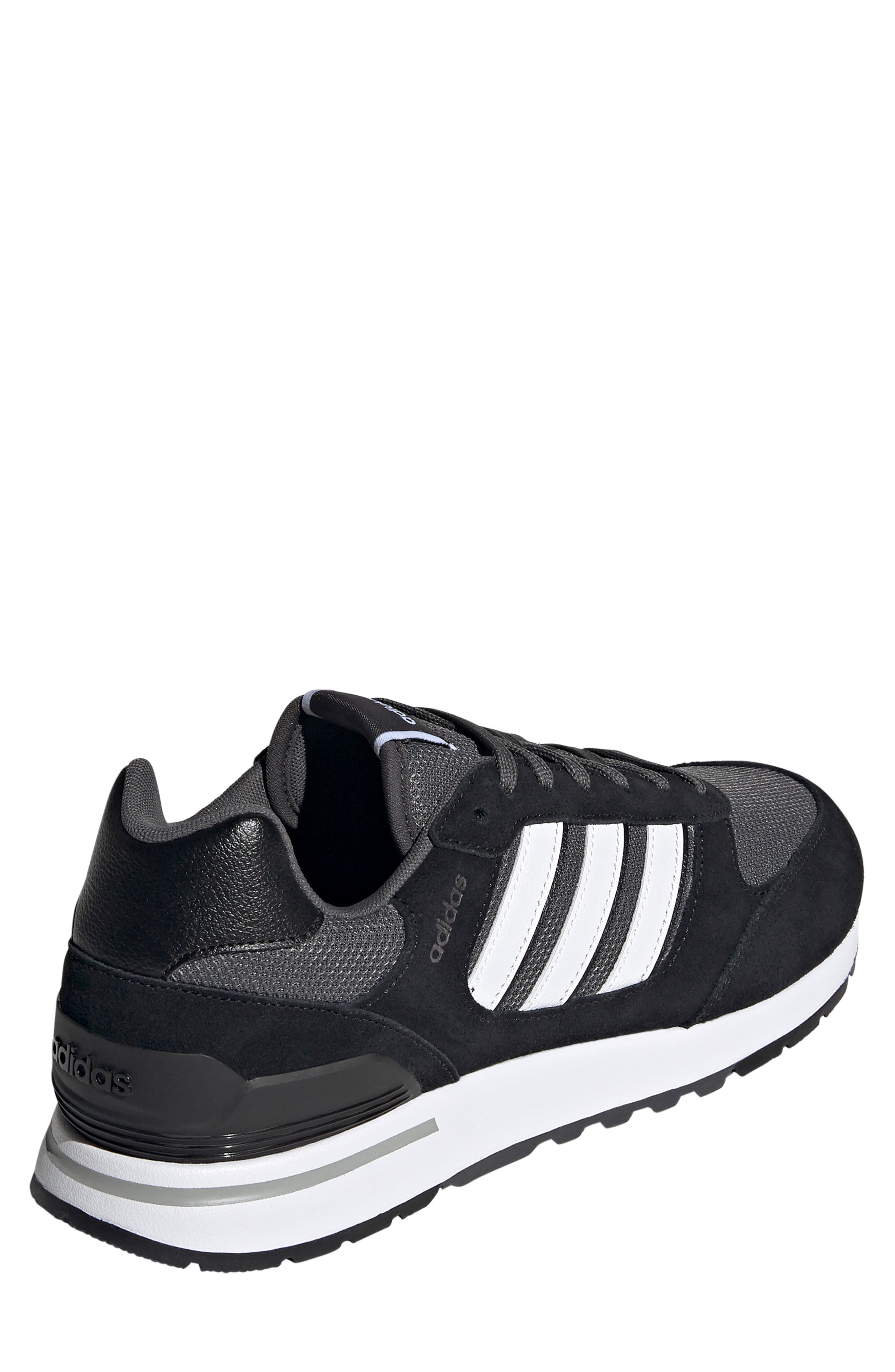 adidas Run 80s Sneaker, Alternate, color, Black/ White/ Grey