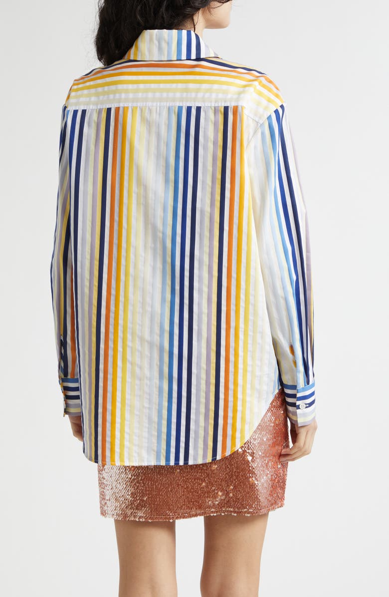 Toccin Brennan Stripe Boyfriend Shirt, Alternate, color,