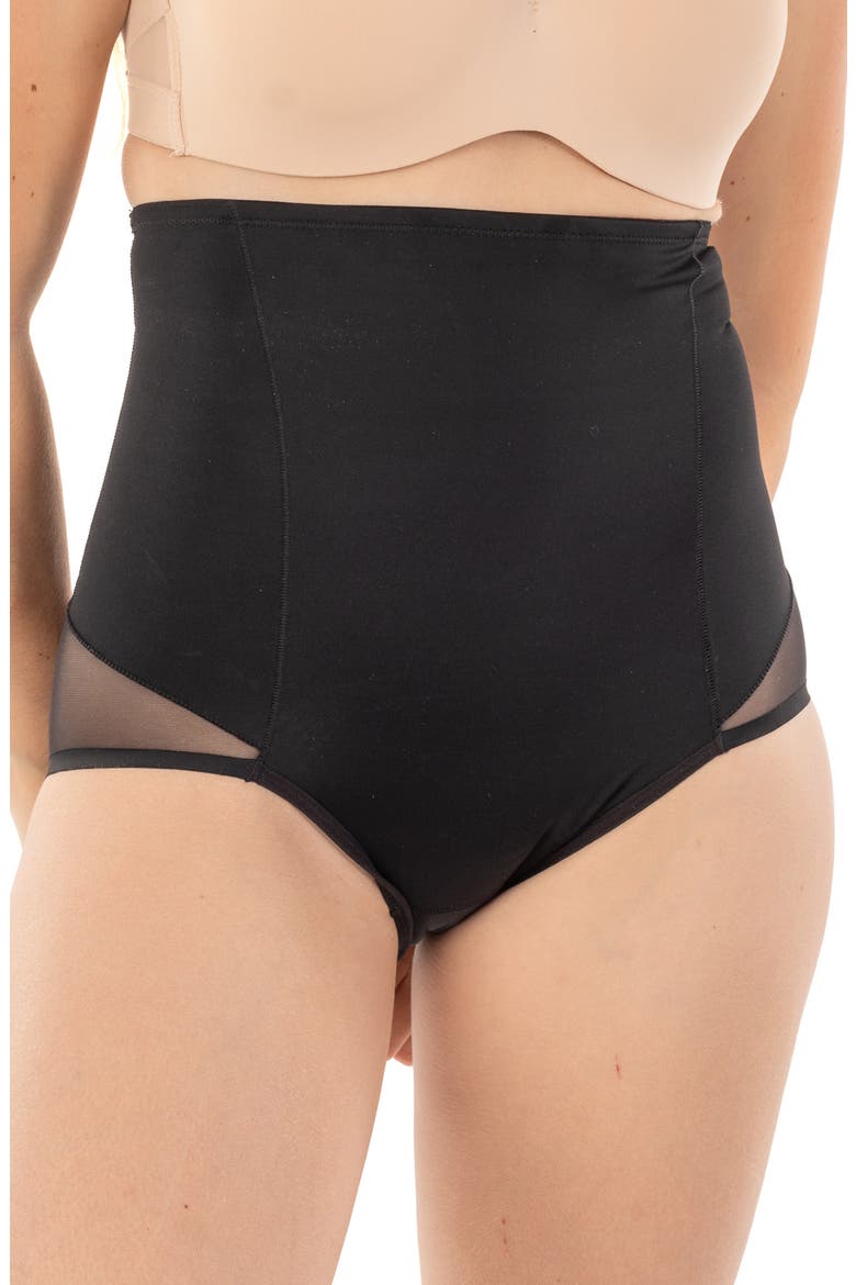 Targeted Front Panel High Waist Shaper, Alternate, color, BLACK