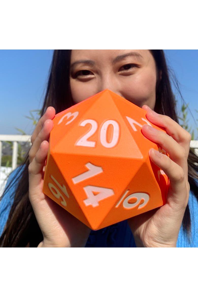 Giant D20 Foam Dice Green, Alternate, color, Green
