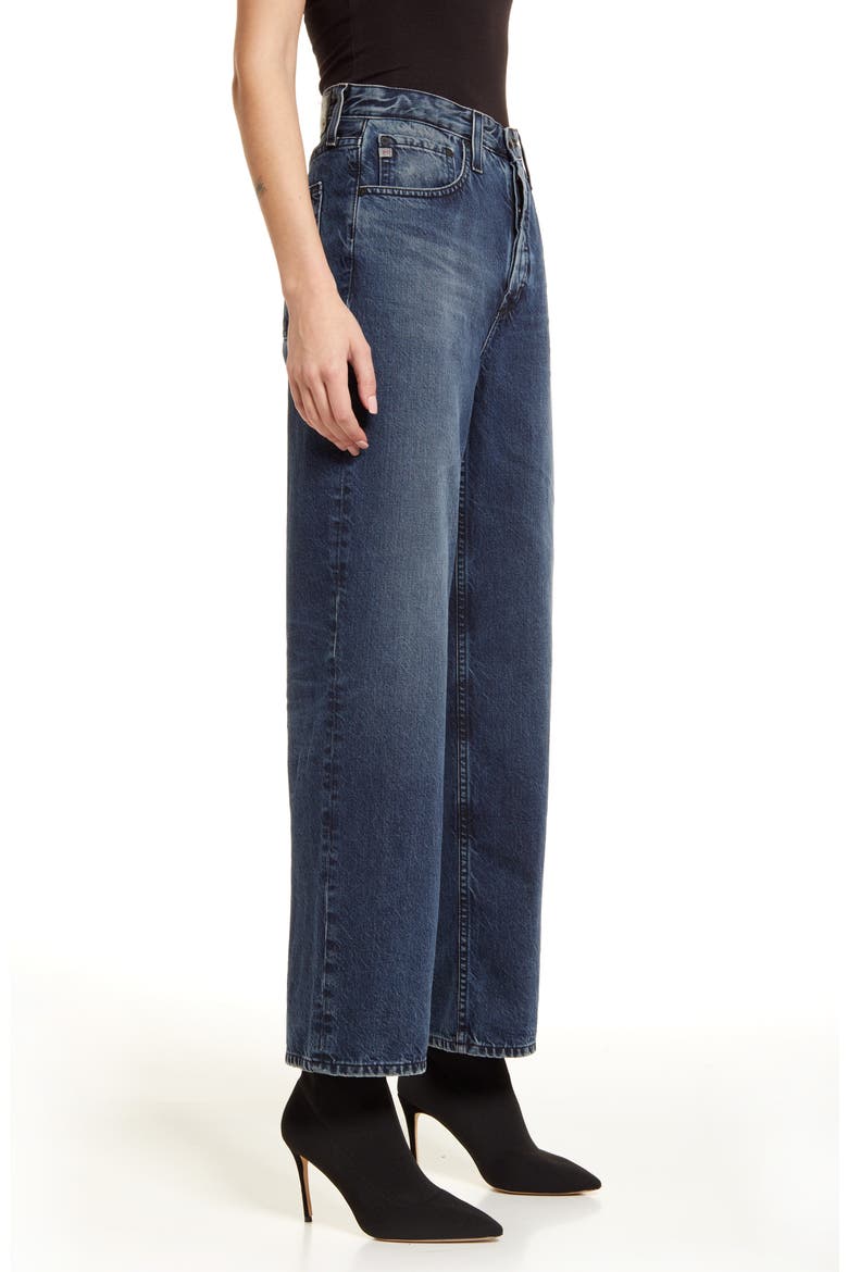 Knoxx Distressed High Waist Boyfriend Jeans, Alternate, color, 13 YEARS ACADEM
