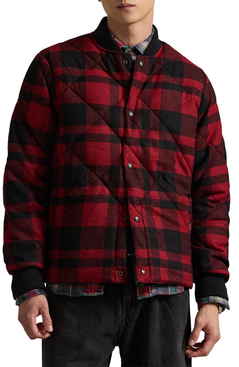 Polo Ralph Lauren Buffalo Check 650-Fill Power Down Jacket, Main, color, Buffalo Plaid