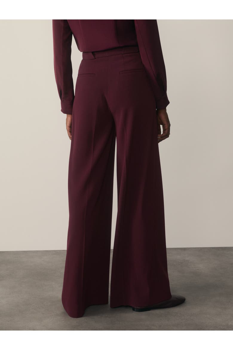 Clever Crepe Lyon Palazzo Trousers, Alternate, color, Purple