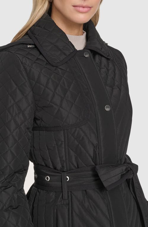 Andrew Marc Brinklee Water Resistant Quilted Jacket In Black