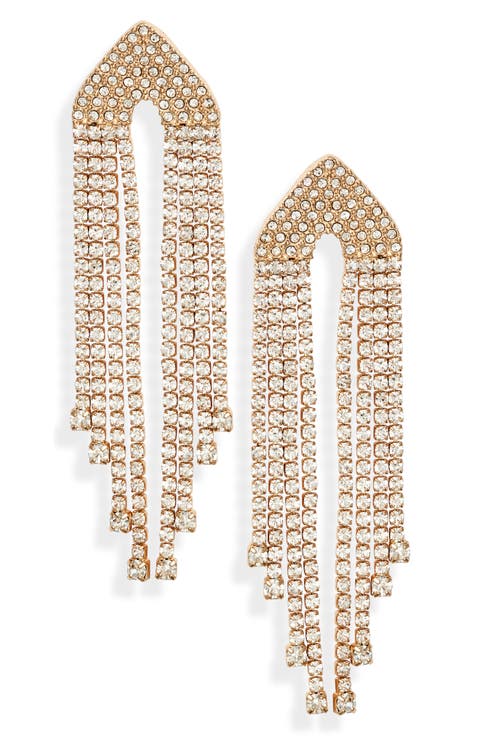 Crystal Fringe Drop Earrings