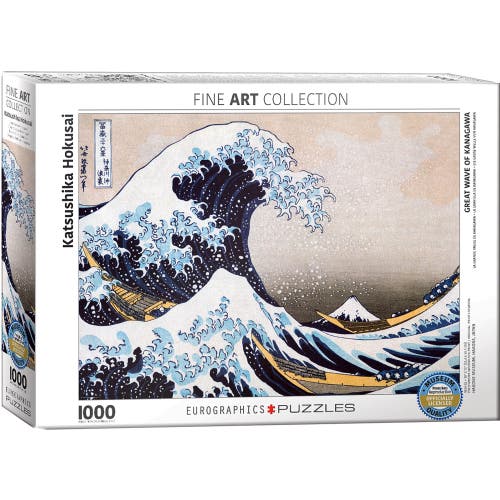 Eurographics Great Wave Off Kanagawa By Hokusai 1000 Piece Puzzle in Multicolored  product