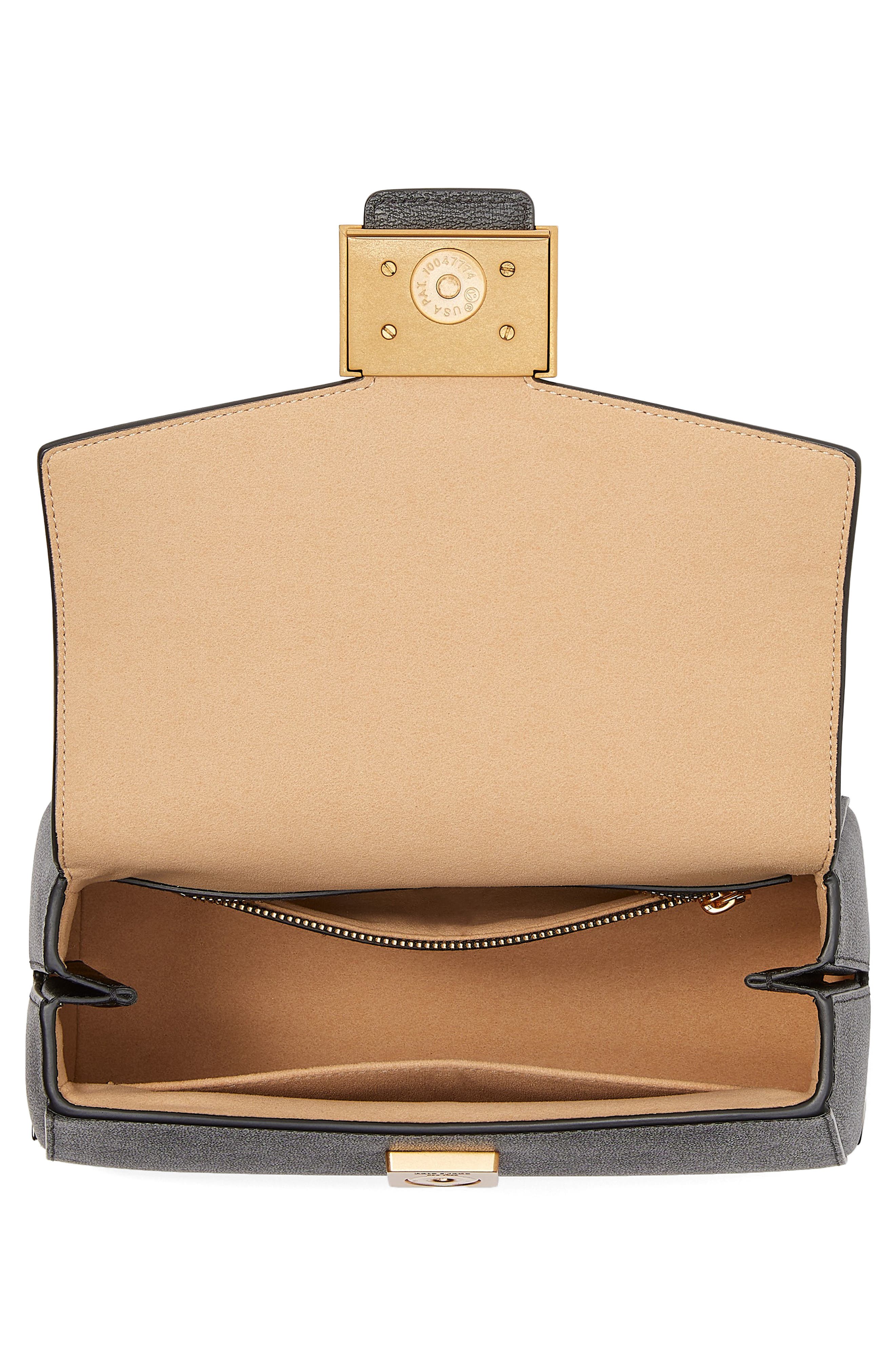 Kate Spade New York small katy textured leather top handle bag, Alternate, color, 