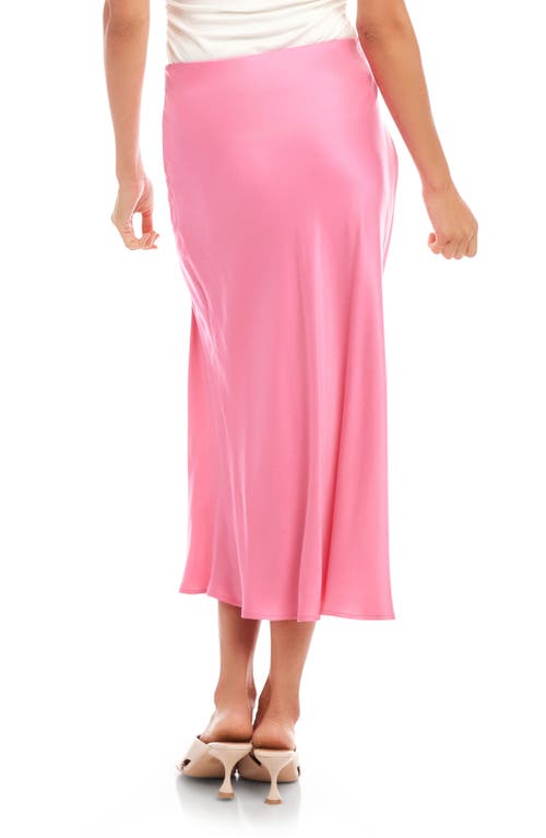 Shop Fifteen Twenty Fiona Drawstring Ruched Midi Skirt In Pink