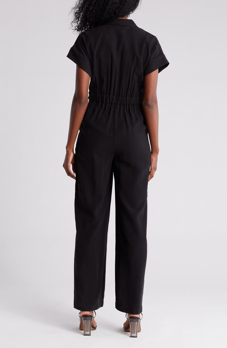 DKNY SPORT Short Sleeve Jumpsuit, Alternate, color,