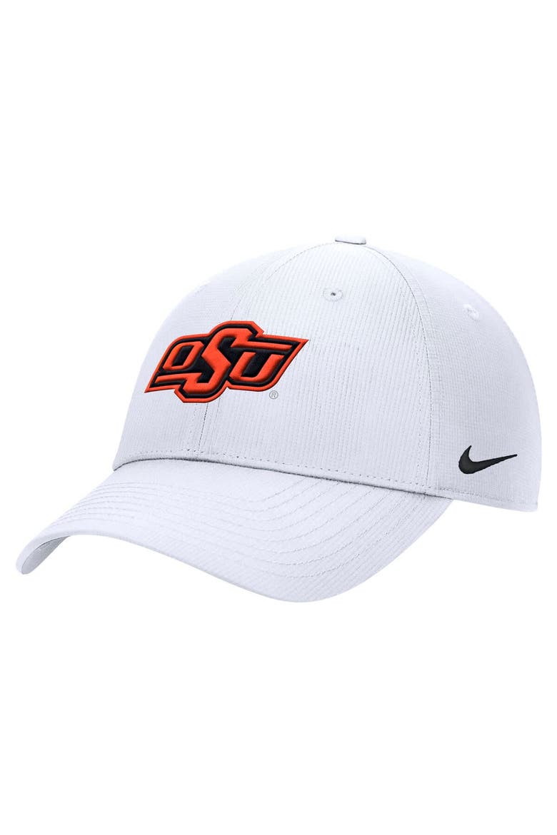 Men's Nike  White Oklahoma State Cowboys 2025 On-Field Club Performance Adjustable Hat, Main, color, White