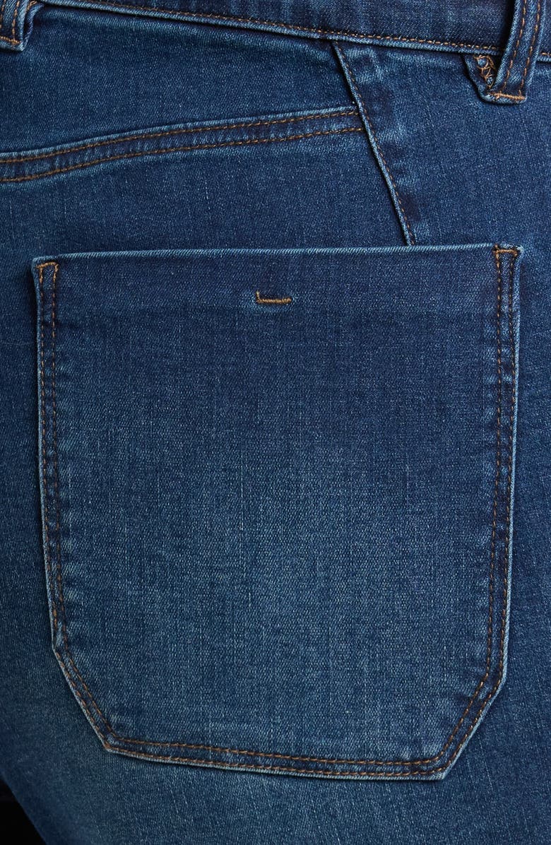 Wit & Wisdom 'Ab'Solution Skyrise V-Pocket Wide Leg Jeans, Alternate, color, Blue