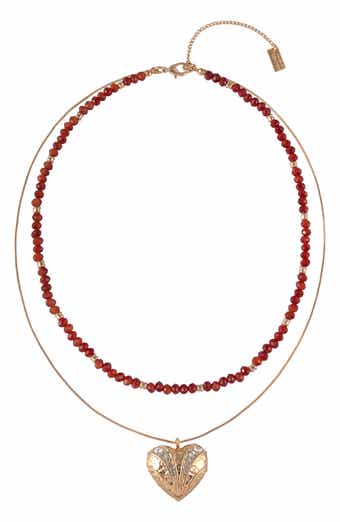 Heart Pendant Layered Necklace