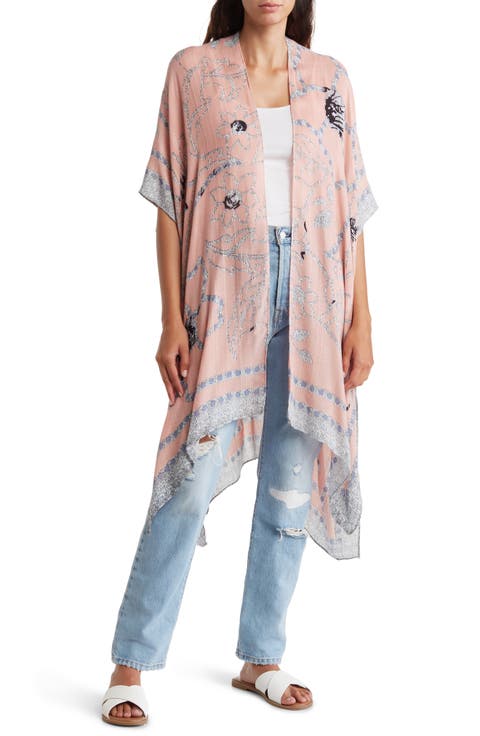 Mix Print Ruana
