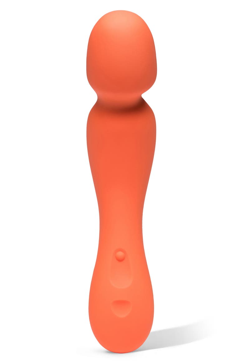 Min External Wand Vibrator, Main, color, PAPAYA